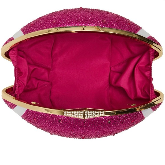 Betsey Johnson Pink Football Clutch Bag - Picture 2 of 2